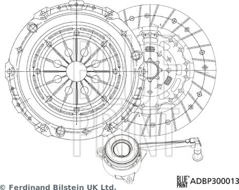Blue Print ADBP300013 - Kit frizione www.autoricambi360.it