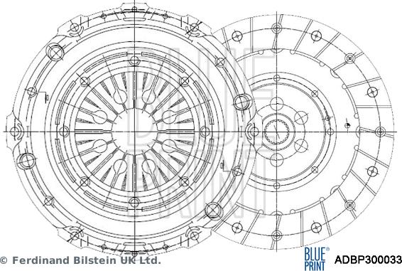 Blue Print ADBP300033 - Kit frizione www.autoricambi360.it