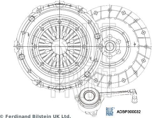 Blue Print ADBP300032 - Kit frizione www.autoricambi360.it