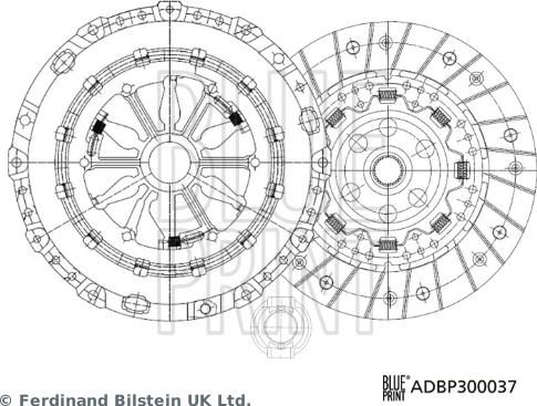 Blue Print ADBP300037 - Kit frizione www.autoricambi360.it