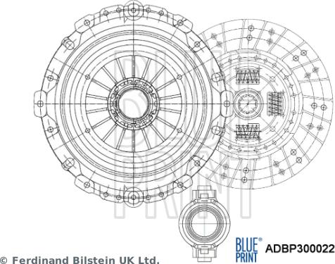 Blue Print ADBP300022 - Kit frizione www.autoricambi360.it