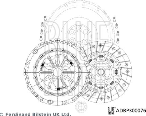Blue Print ADBP300076 - Kit frizione www.autoricambi360.it