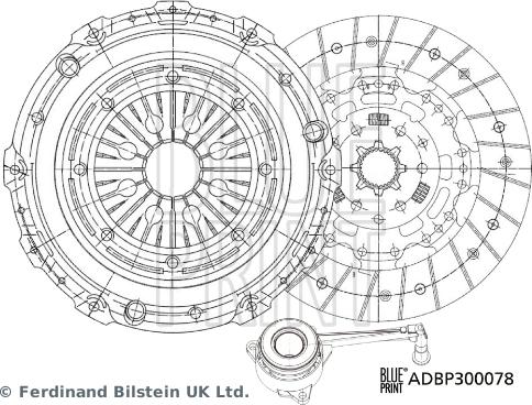 Blue Print ADBP300078 - Kit frizione www.autoricambi360.it
