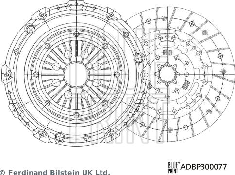 Blue Print ADBP300077 - Kit frizione www.autoricambi360.it