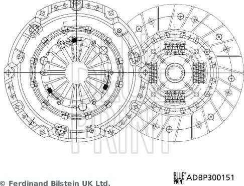 Blue Print ADBP300151 - Kit frizione www.autoricambi360.it