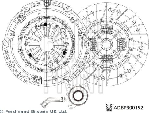 Blue Print ADBP300152 - Kit frizione www.autoricambi360.it