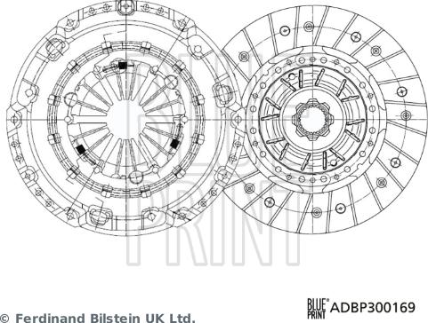 Blue Print ADBP300169 - Kit frizione www.autoricambi360.it