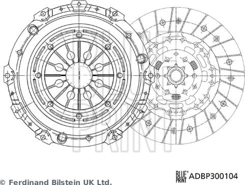 Blue Print ADBP300104 - Kit frizione www.autoricambi360.it
