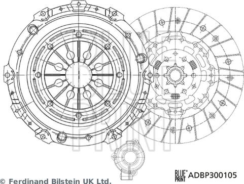 Blue Print ADBP300105 - Kit frizione www.autoricambi360.it