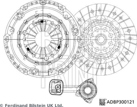Blue Print ADBP300121 - Kit frizione www.autoricambi360.it