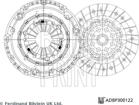 Blue Print ADBP300122 - Kit frizione www.autoricambi360.it
