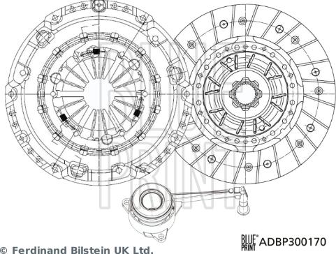Blue Print ADBP300170 - Kit frizione www.autoricambi360.it