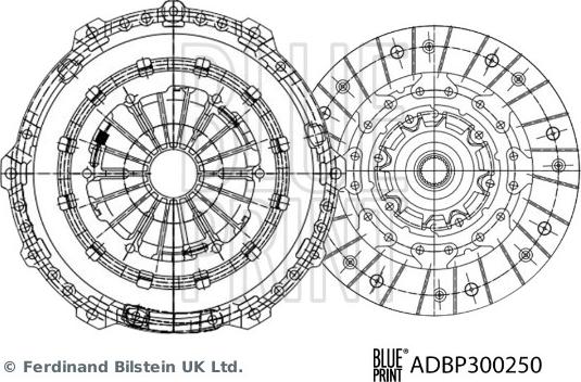 Blue Print ADBP300250 - Kit frizione www.autoricambi360.it