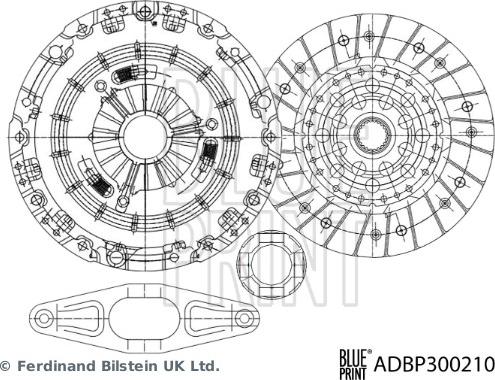 Blue Print ADBP300210 - Kit frizione www.autoricambi360.it
