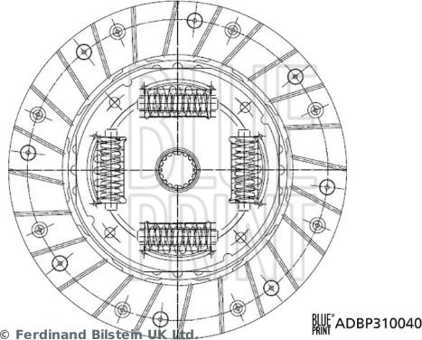 Blue Print ADBP310040 - Disco frizione www.autoricambi360.it