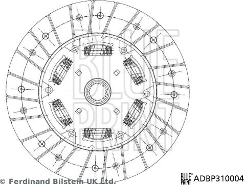 Blue Print ADBP310004 - Disco frizione www.autoricambi360.it