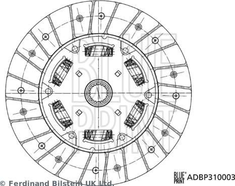 Blue Print ADBP310003 - Disco frizione www.autoricambi360.it