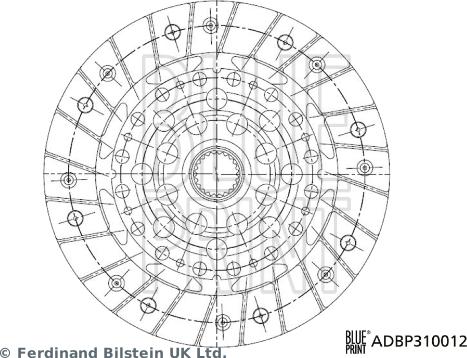 Blue Print ADBP310012 - Disco frizione www.autoricambi360.it