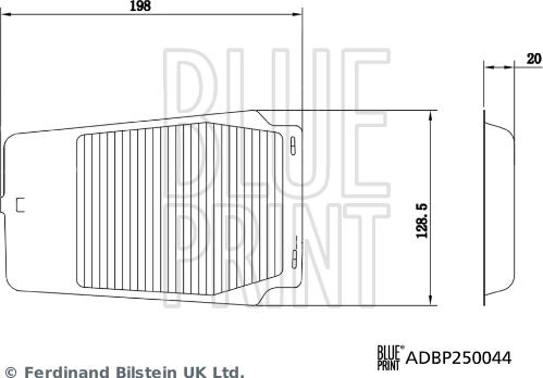 Blue Print ADBP250044 - Filtro, Aria abitacolo www.autoricambi360.it