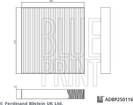 Blue Print ADBP250116 - Filtro, Aria abitacolo www.autoricambi360.it