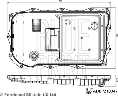 Blue Print ADBP210047 - Coppa olio, Cambio automatico www.autoricambi360.it