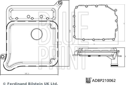 Blue Print ADBP210062 - Filtro idraulico, Cambio automatico www.autoricambi360.it