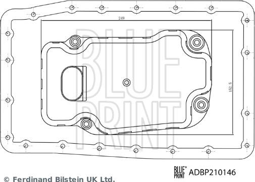 Blue Print ADBP210146 - Filtro idraulico, Cambio automatico www.autoricambi360.it