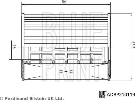 Blue Print ADBP210119 - Filtro olio www.autoricambi360.it