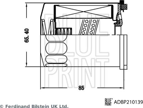 Blue Print ADBP210139 - Filtro idraulico, Cambio automatico www.autoricambi360.it