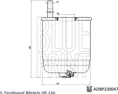 Blue Print ADBP230047 - Filtro carburante www.autoricambi360.it
