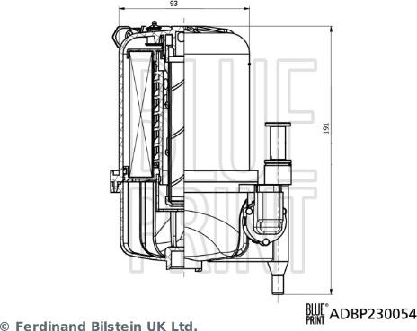 Blue Print ADBP230054 - Filtro carburante www.autoricambi360.it
