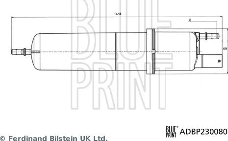 Blue Print ADBP230080 - Filtro carburante www.autoricambi360.it