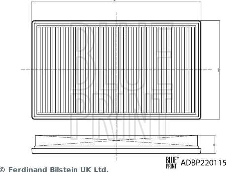Blue Print ADBP220115 - Filtro aria www.autoricambi360.it