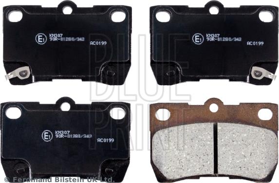 Blue Print ADT342156 - Kit pastiglie freno, Freno a disco www.autoricambi360.it