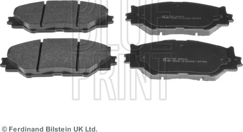 Blue Print ADT342163 - Kit pastiglie freno, Freno a disco www.autoricambi360.it
