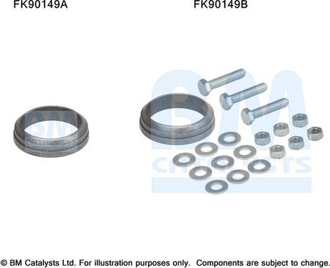 BM Catalysts FK90149 - Kit montaggio, Catalizzatore www.autoricambi360.it