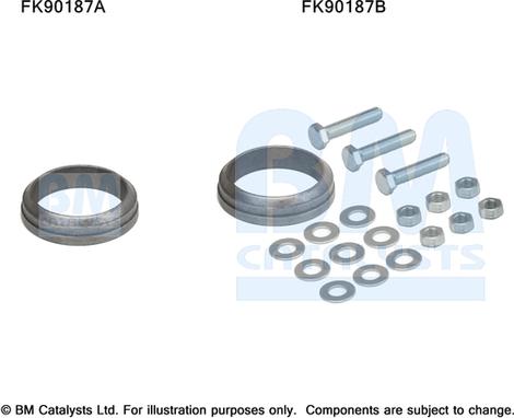 BM Catalysts FK90187 - Kit montaggio, Catalizzatore www.autoricambi360.it