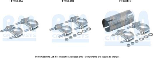 BM Catalysts FK90844 - Kit montaggio, Catalizzatore www.autoricambi360.it