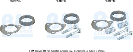 BM Catalysts FK91973 - Kit montaggio, Catalizzatore www.autoricambi360.it
