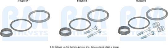 BM Catalysts FK92036 - Kit montaggio, Catalizzatore www.autoricambi360.it