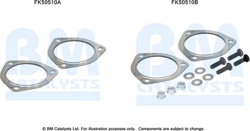 BM Catalysts FK50510 - Kit montaggio, Tubo gas scarico www.autoricambi360.it