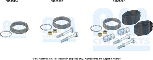 BM Catalysts FK50580 - Kit montaggio, Tubo gas scarico www.autoricambi360.it