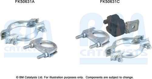 BM Catalysts FK50631 - Kit montaggio, Tubo gas scarico www.autoricambi360.it