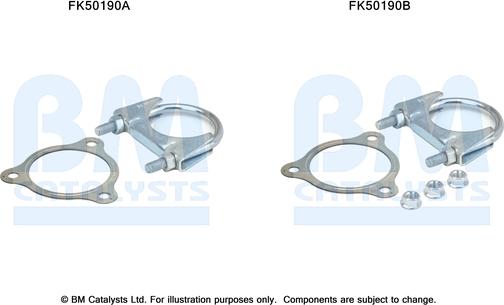 BM Catalysts FK50190 - Kit montaggio, Tubo gas scarico www.autoricambi360.it