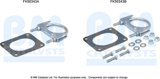 BM Catalysts FK50343 - Kit montaggio, Tubo gas scarico www.autoricambi360.it