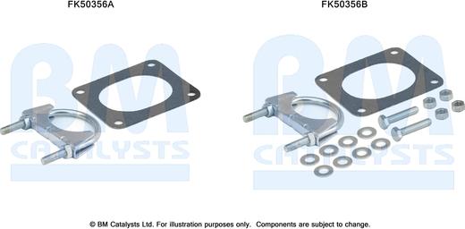 BM Catalysts FK50356 - Kit montaggio, Tubo gas scarico www.autoricambi360.it