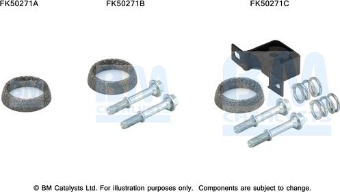 BM Catalysts FK50271 - Kit montaggio, Tubo gas scarico www.autoricambi360.it