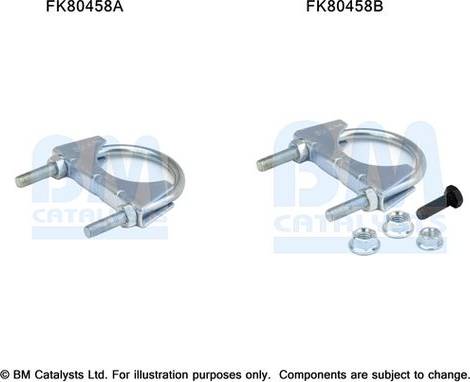 BM Catalysts FK80458 - Kit montaggio, Catalizzatore www.autoricambi360.it