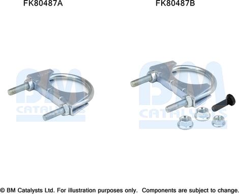 BM Catalysts FK80487 - Kit montaggio, Catalizzatore www.autoricambi360.it