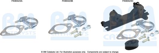 BM Catalysts FK80423 - Kit montaggio, Catalizzatore www.autoricambi360.it